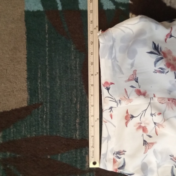 Lulu's Budding Bliss Ivory Floral Print Wide Leg Womens Pants Size Small - Picture 10 of 11